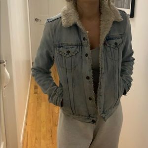 Levi’s fleece trucker jacket